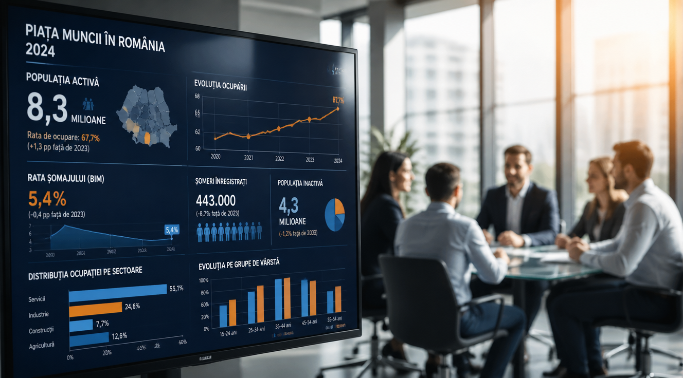 Raport INS: Șomajul în România a ajuns la 5,7% în trimestrul III 2024