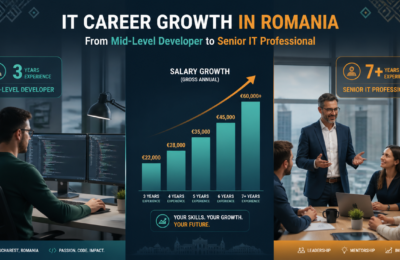 Salariu IT România: 3 ani vs 7 ani experiență (2024)