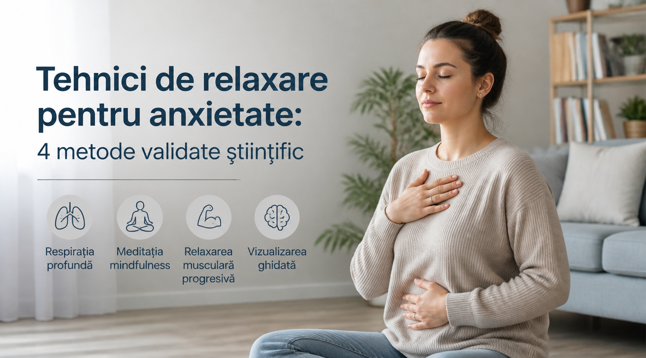 Tehnici de relaxare pentru anxietate: 4 metode validate științific