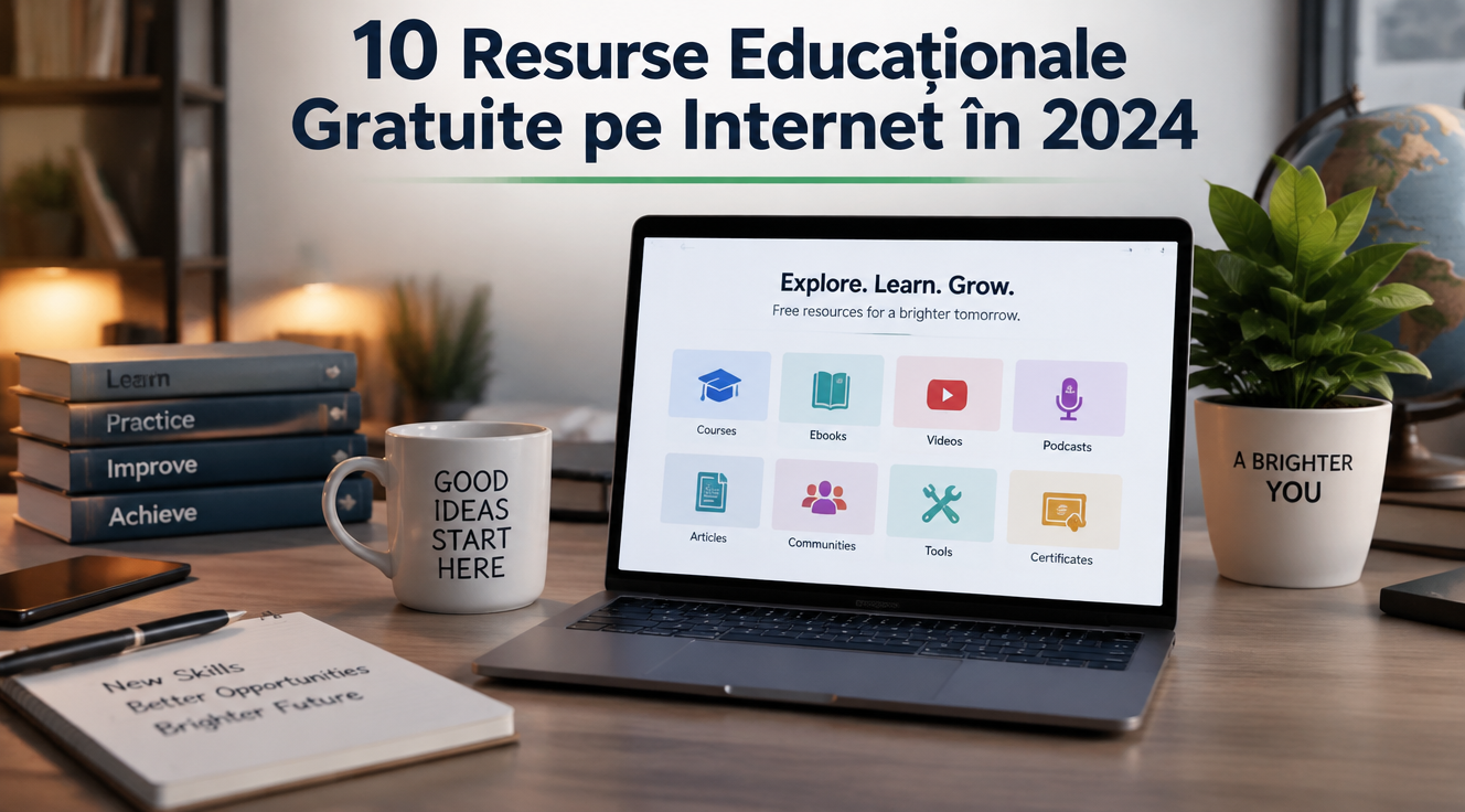 10 Resurse Educaționale Gratuite pe Internet în 2024